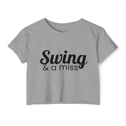 Swing and a Miss - Women's Festival Crop Top