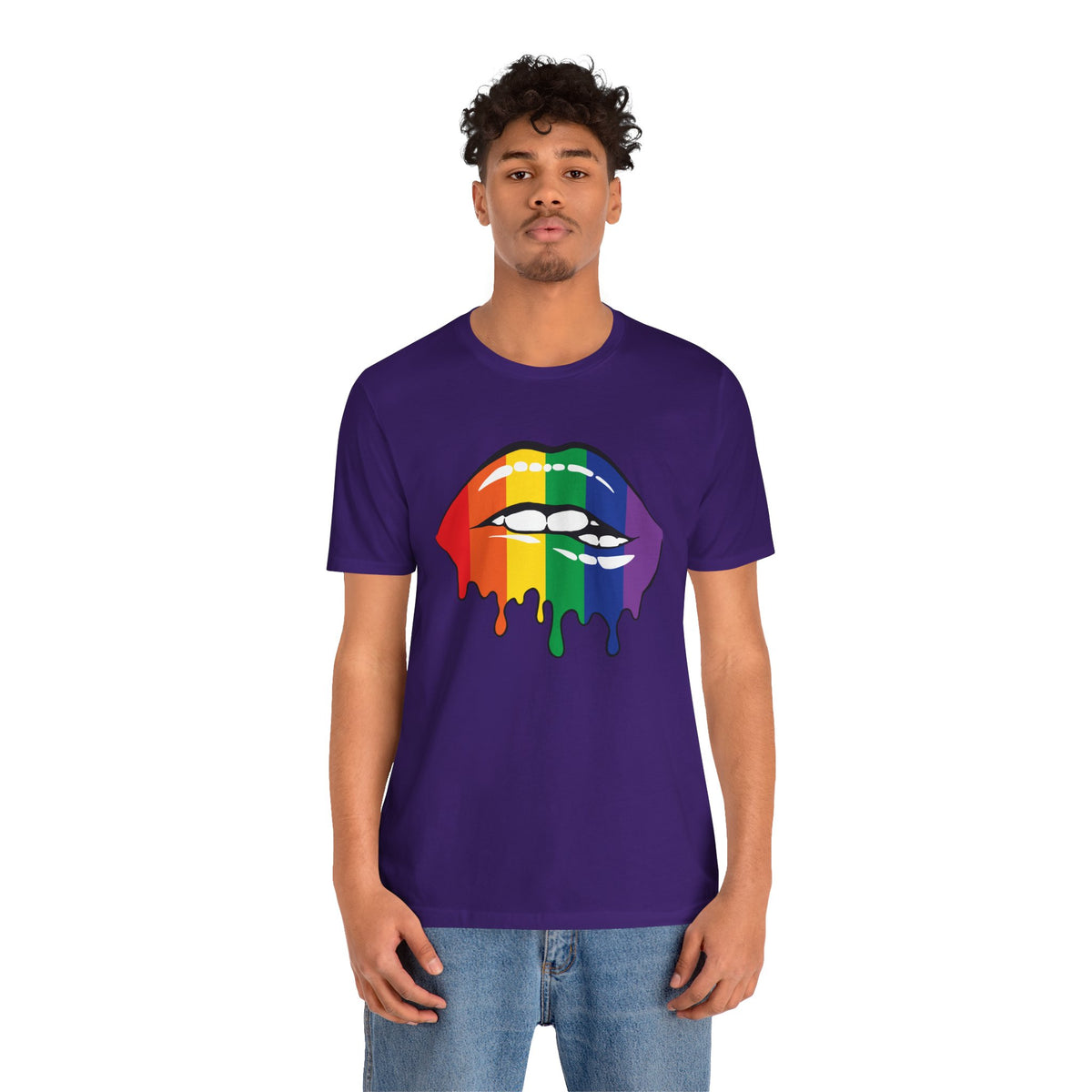 Biting Lips Rainbow Pride - Unisex T-Shirt