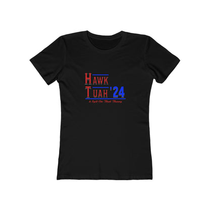 Hawk Tuah & Spit On That Thang (Red & Blue) - Women's T-shirt