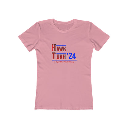 Hawk Tuah & Spit On That Thang (Red & Blue) - Women's T-shirt