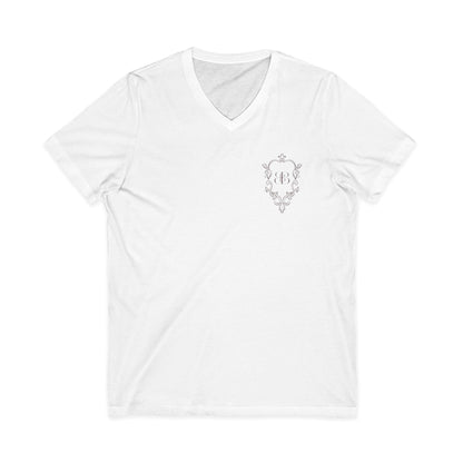 Bold & Beautiful Boudoir Logo - Unisex Jersey Short Sleeve V-Neck Tee