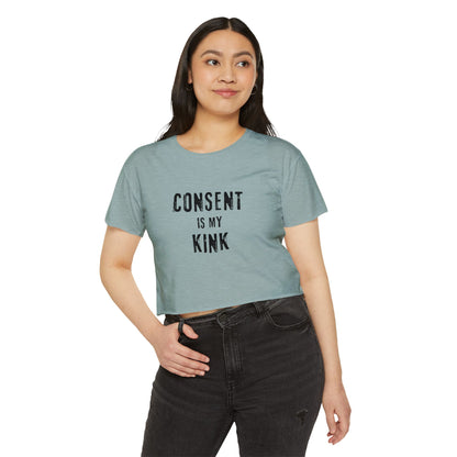 Consent is my Kink - Women's Festival Crop Top