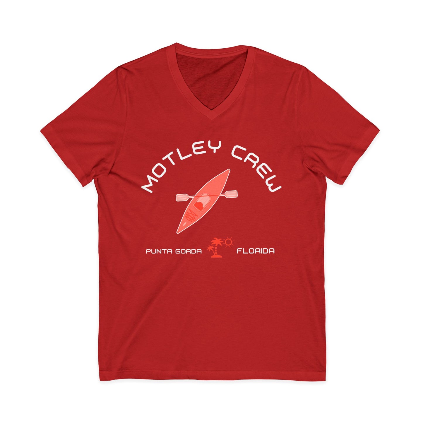 Motley Crew, Linda J - Unisex Jersey V-Neck T-Shirt