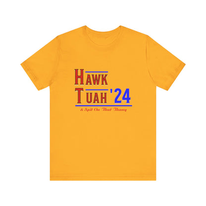 Hawk Tuah & Spit On That Thang (Red & Blue) - Unisex T-Shirt