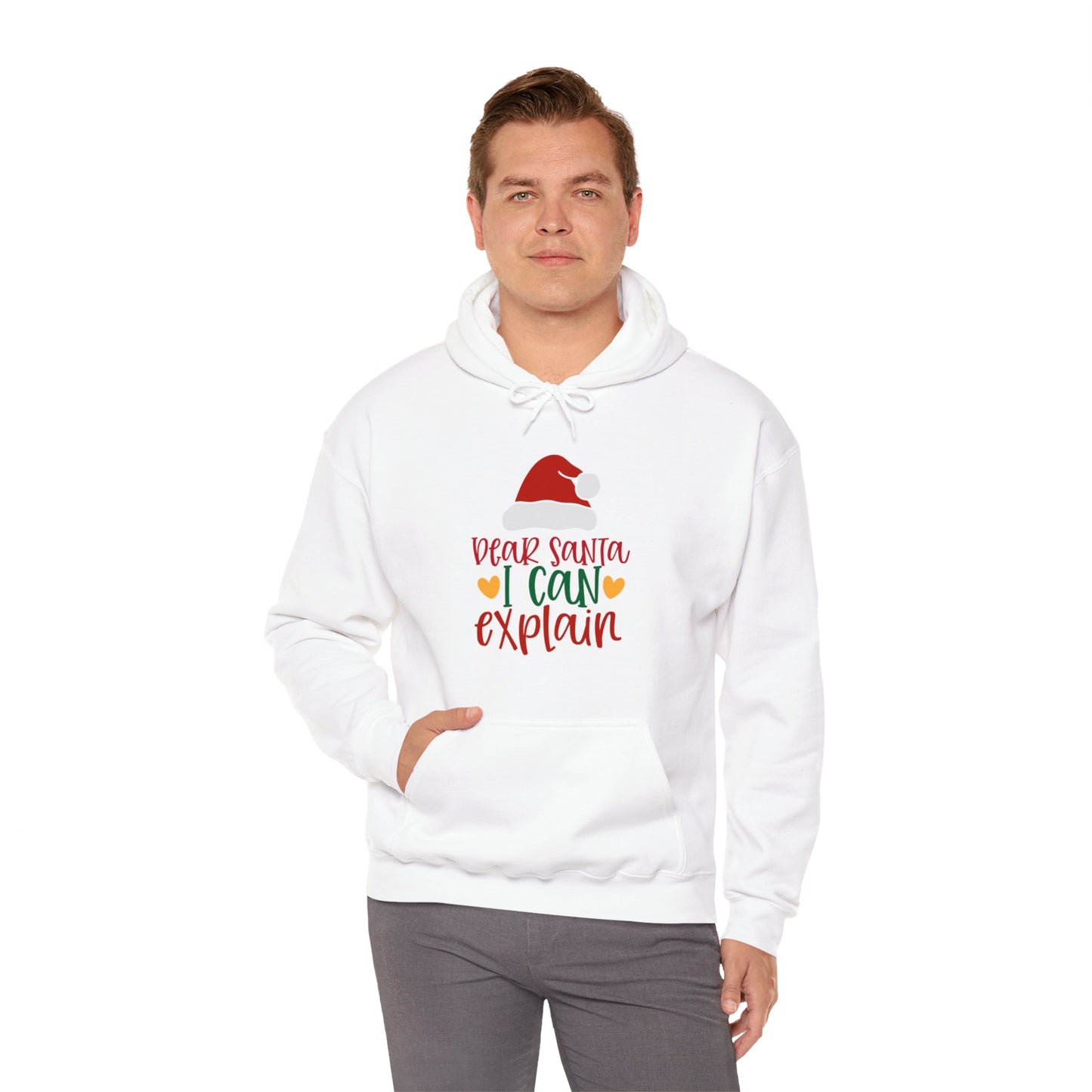 Dear Santa I Can Explain - Unisex Hooded Sweatshirt