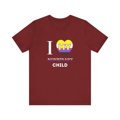 I Heart my Nonbinary Child - Unisex T-Shirt