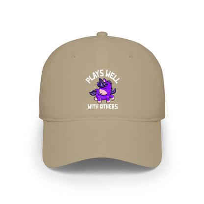 Plays Well With Others (Unicorn) - Baseball Cap