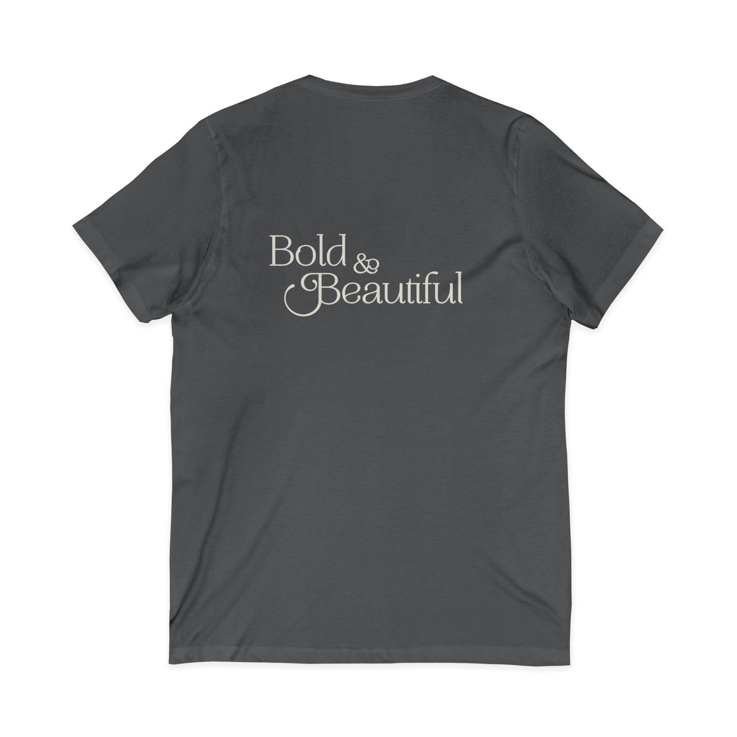 Bold & Beautiful Boudoir Logo - Unisex Jersey Short Sleeve V-Neck Tee