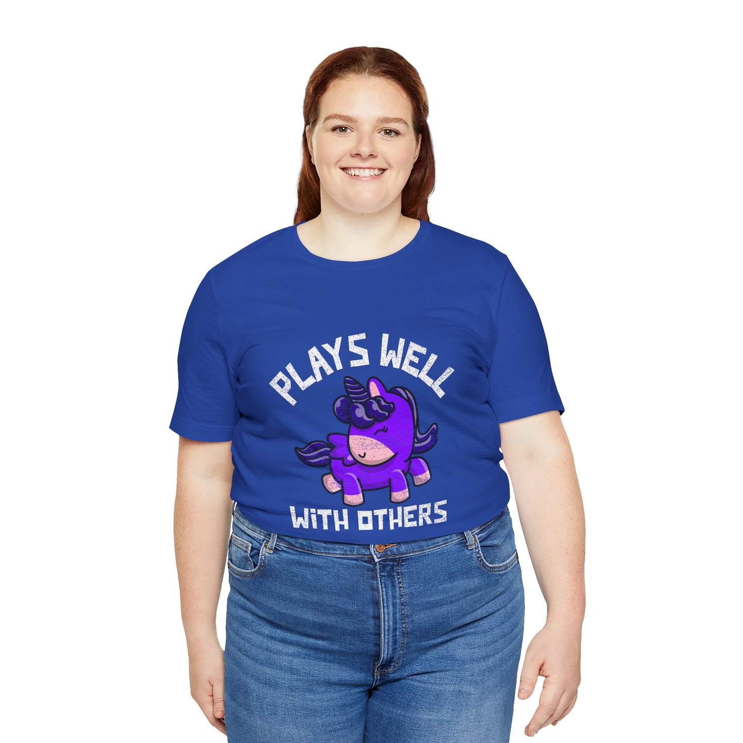 Plays Well With Others (Unicorn) - Unisex T-Shirt