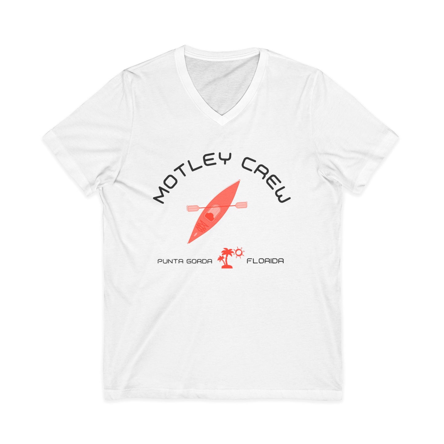 Motley Crew, Laurie N - Unisex Jersey V-Neck T-Shirt