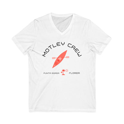 Motley Crew, Claudia S - Unisex Jersey V-Neck T-Shirt