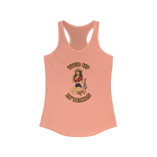 Tied Up in Texas - Women's Ideal Racerback Tank