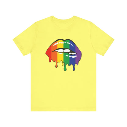 Biting Lips Rainbow Pride - Unisex T-Shirt