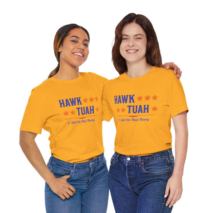 Hawk Tuah & Spit On That Thang (Blue & Red) - Unisex T-Shirt