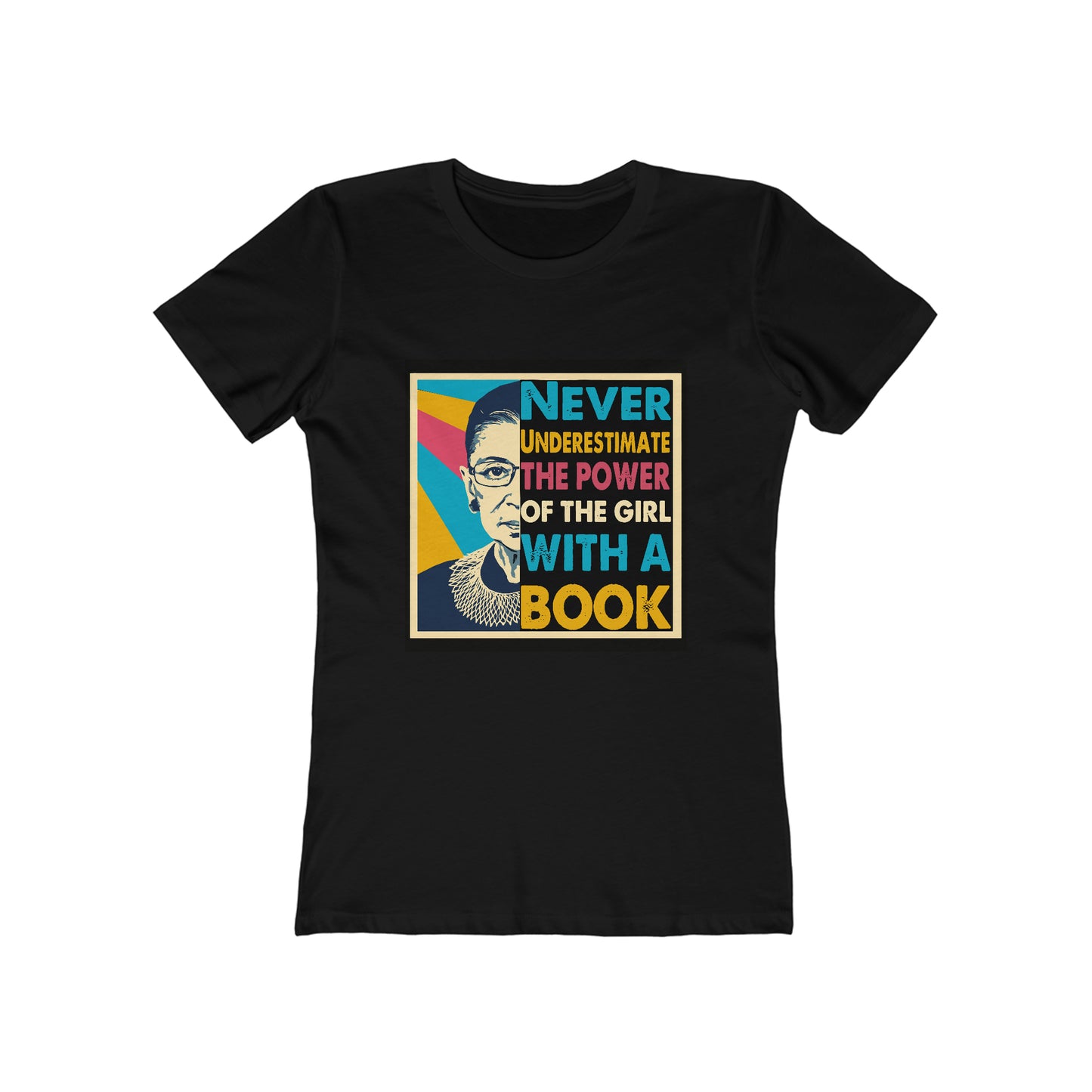 Never Underestimate The Power Of A Girl With A Book - Women's T-shirt