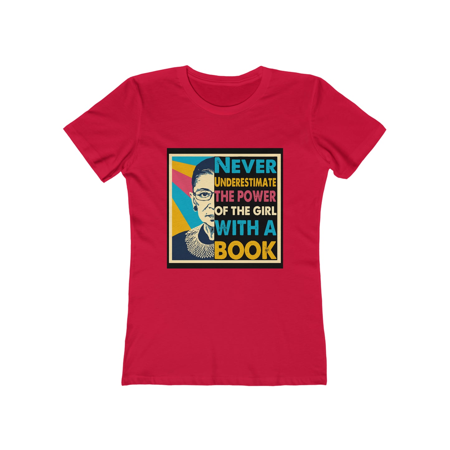 Never Underestimate The Power Of A Girl With A Book - Women's T-shirt