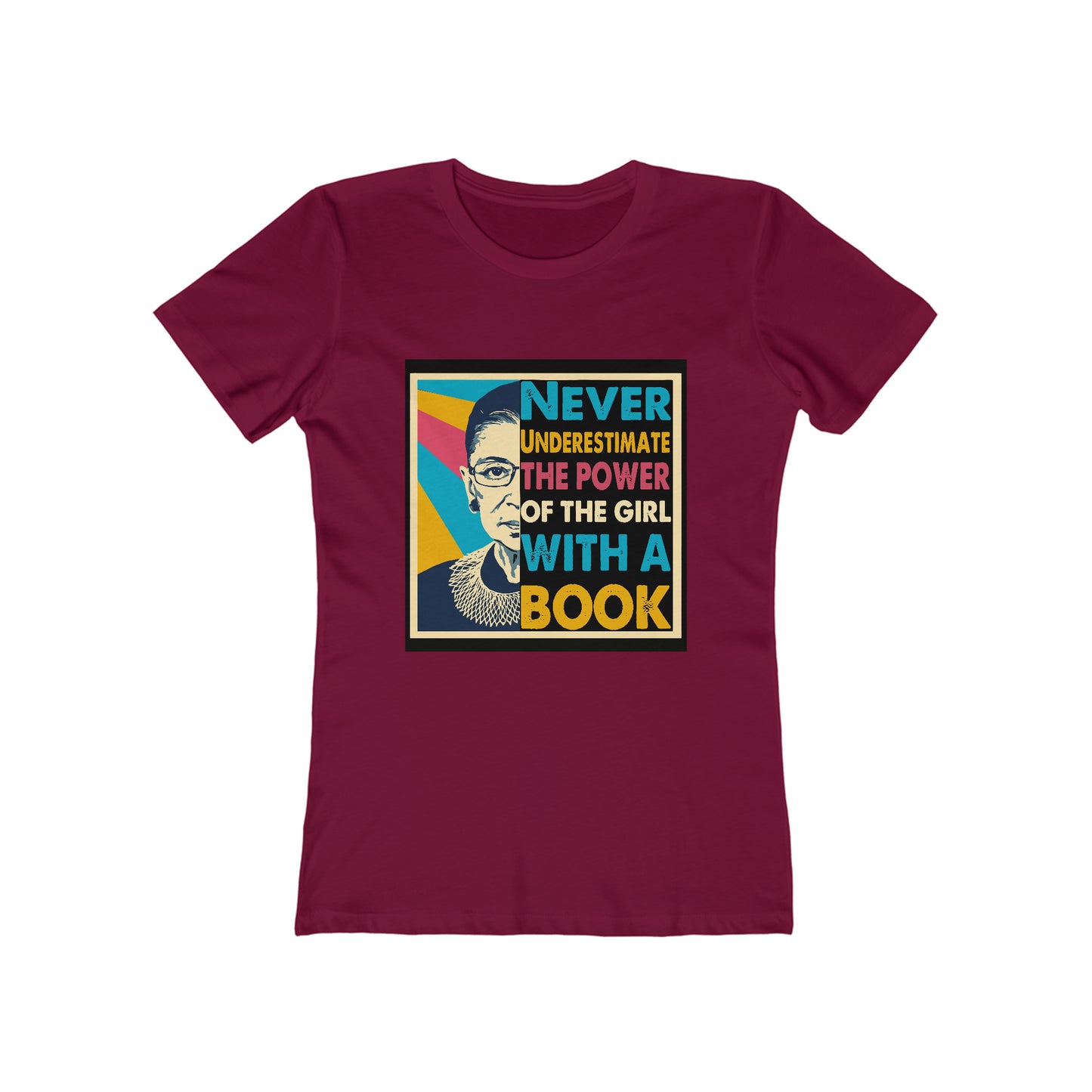 Never Underestimate The Power Of A Girl With A Book - Women's T-shirt