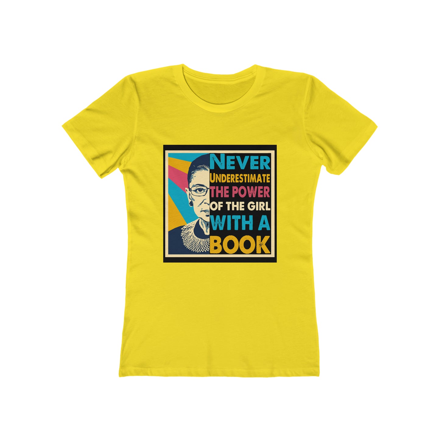 Never Underestimate The Power Of A Girl With A Book - Women's T-shirt