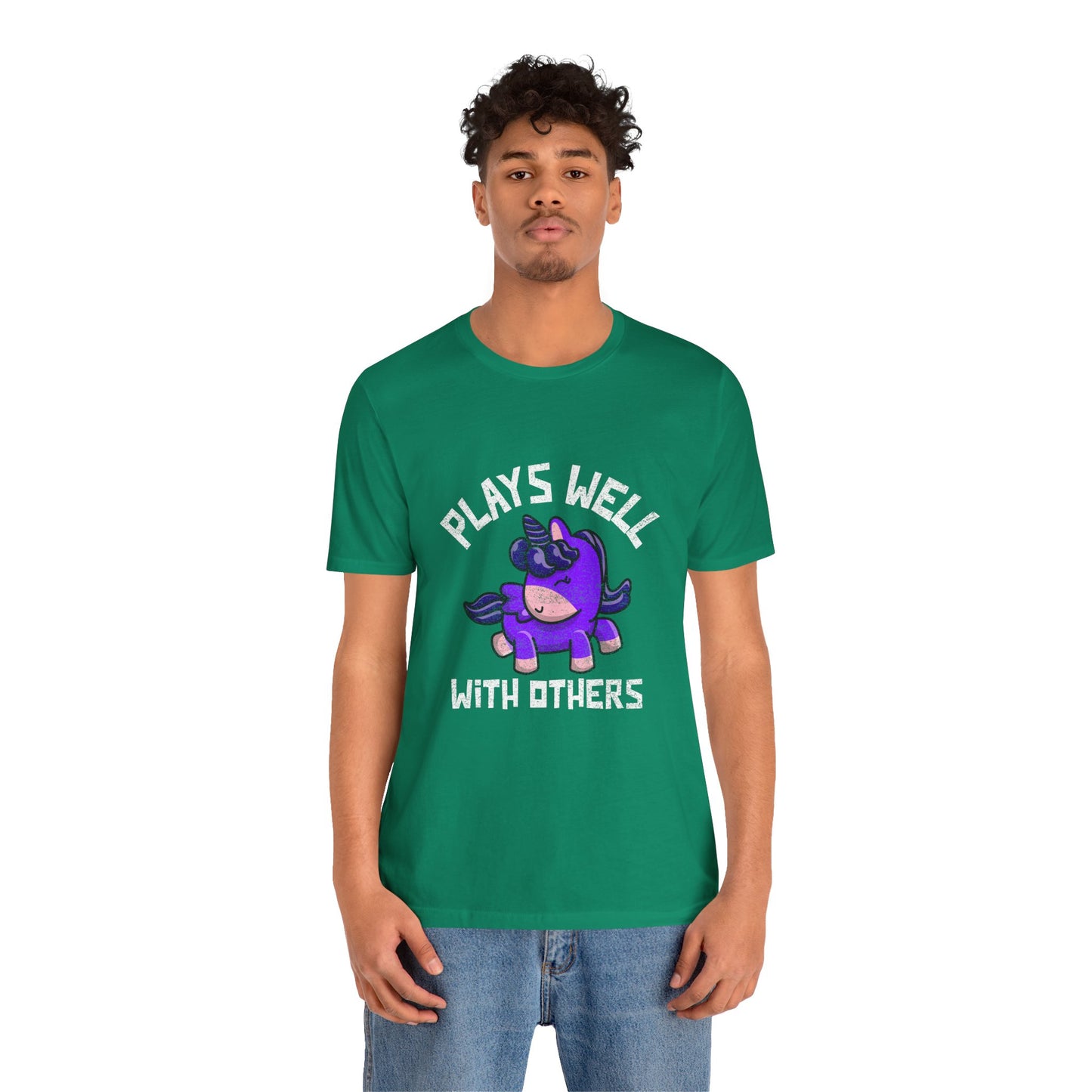 Plays Well With Others (Unicorn) - Unisex T-Shirt