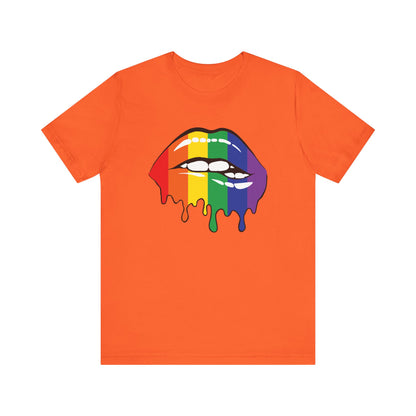 Biting Lips Rainbow Pride - Unisex T-Shirt