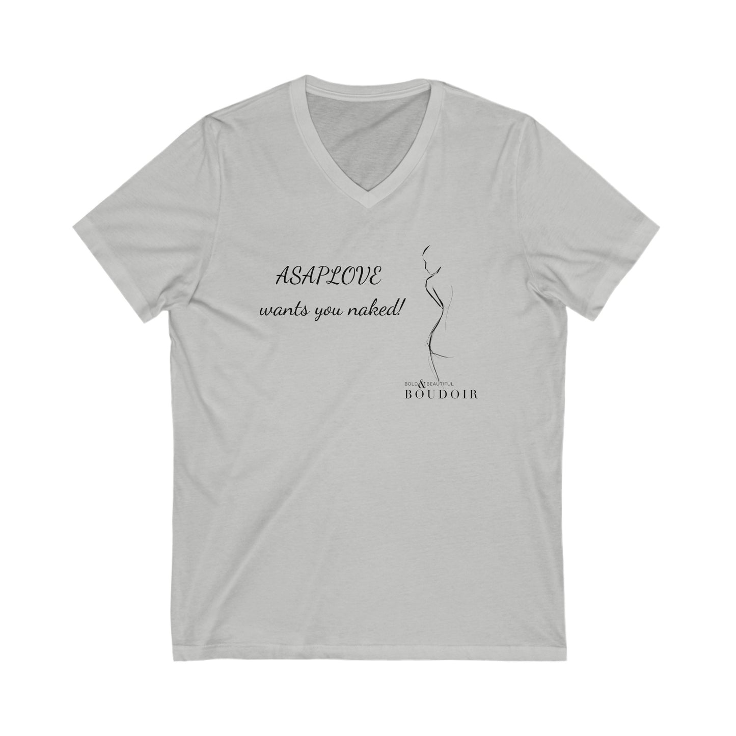 Bold & Beautiful Boudoir - Unisex Jersey Short Sleeve V-Neck Tee