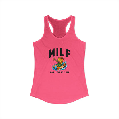 MILF - Man I Love to Float - Women's Racerback Tank