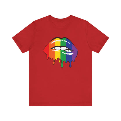 Biting Lips Rainbow Pride - Unisex T-Shirt