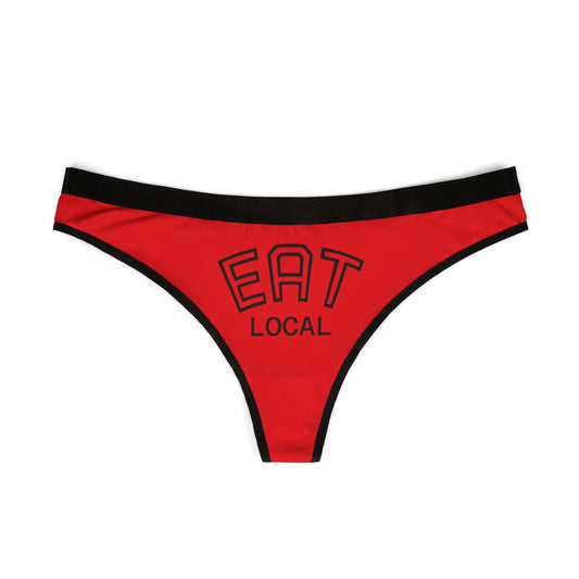 Eat Local - Red Women's Thongs
