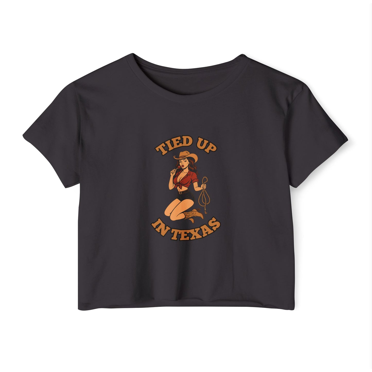 Tied Up in Texas - Women's Festival Crop Top