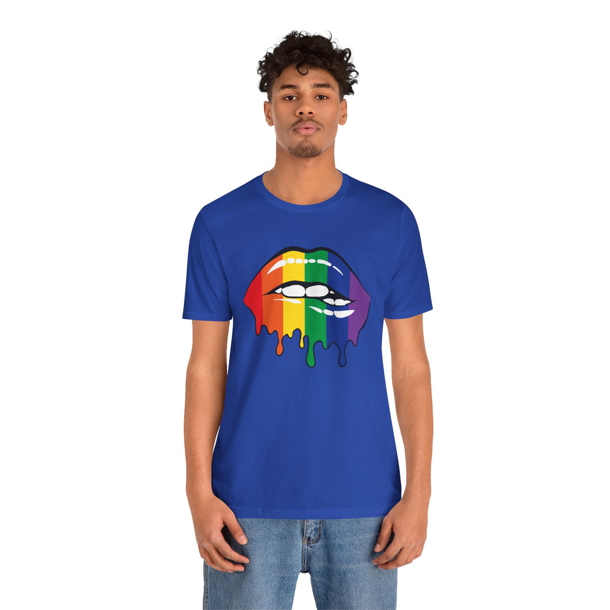 Biting Lips Rainbow Pride - Unisex T-Shirt