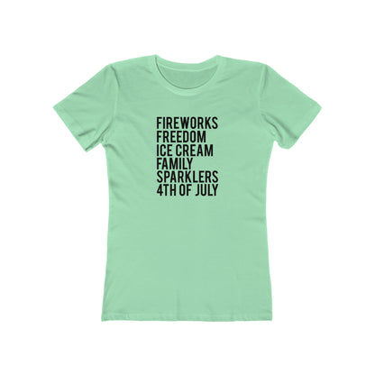 Fireworks Freedom Ice Cream Family Sparklers 4th of July - Women's T-shirt