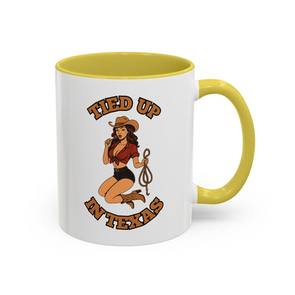 Tied up in Texas - Colorful Ceramic Mug