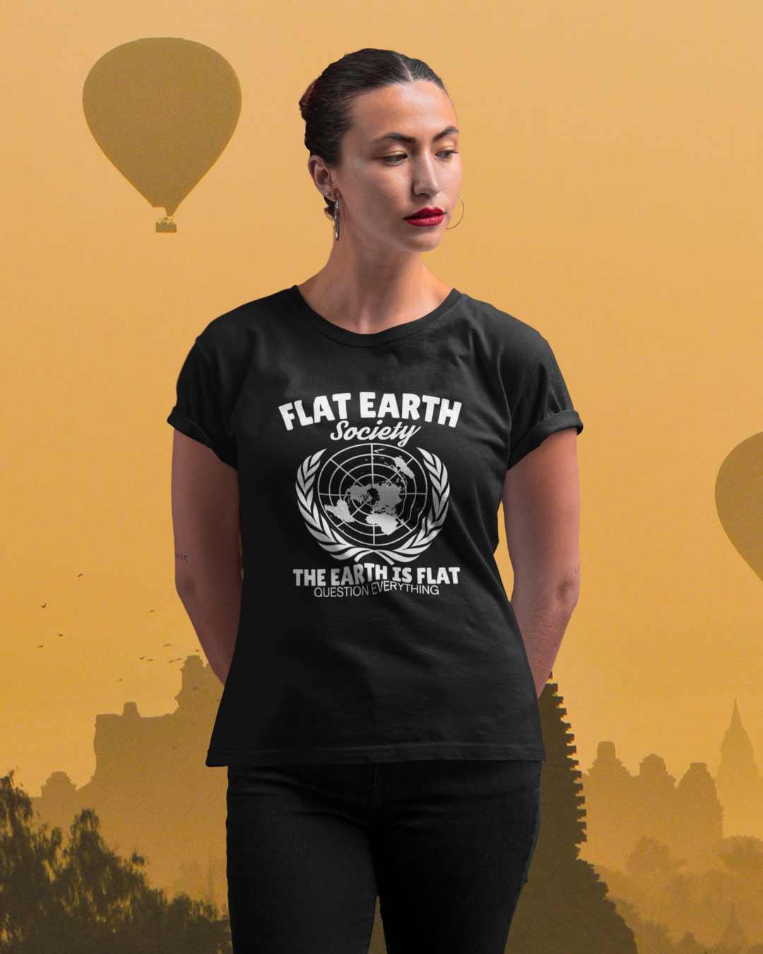 Flat Earth Society - Women's T-shirt