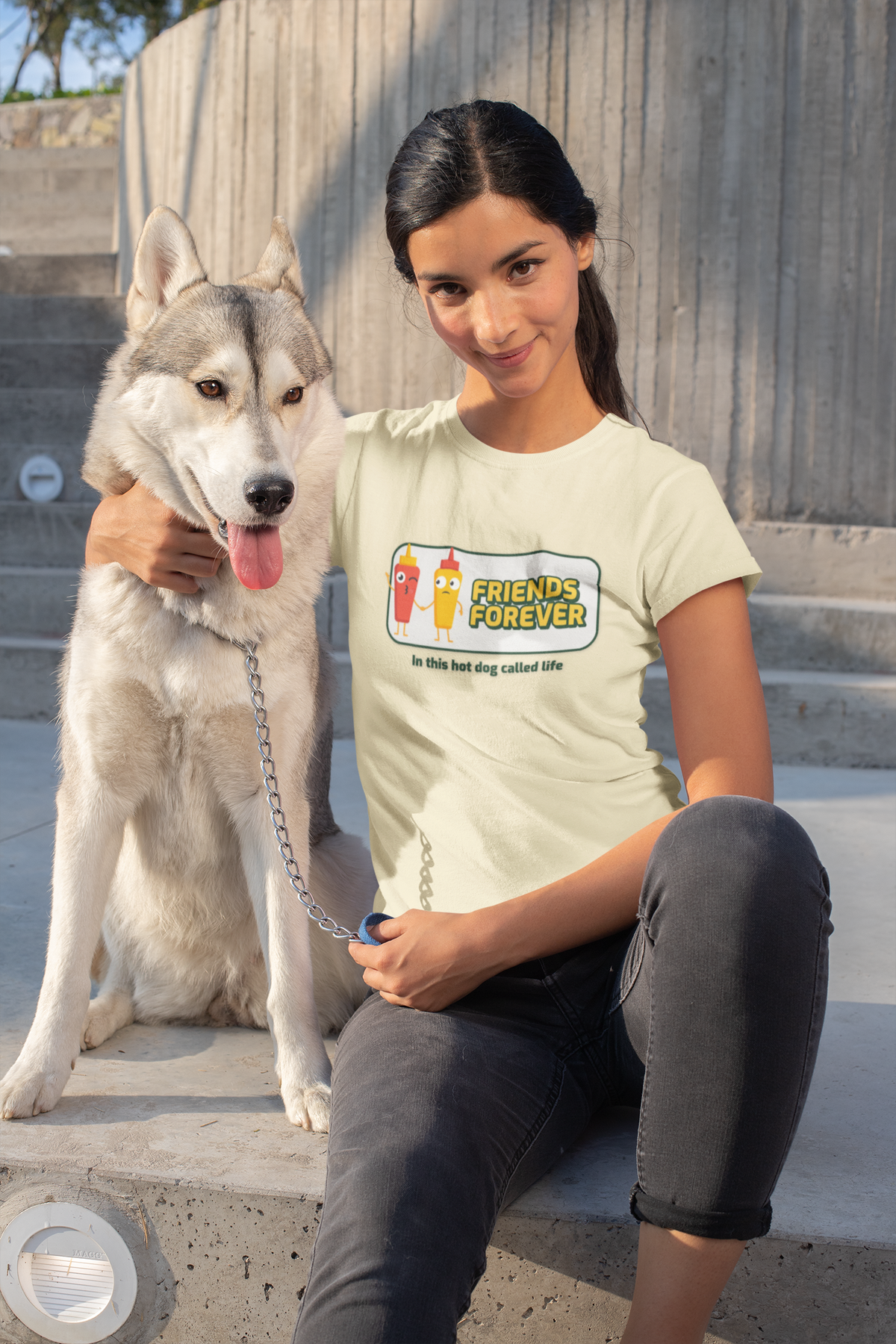 Friends Forever In This Hot Dog Called Life - Women's T-shirt