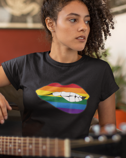 Pride Biting Lips - Women's T-shirt