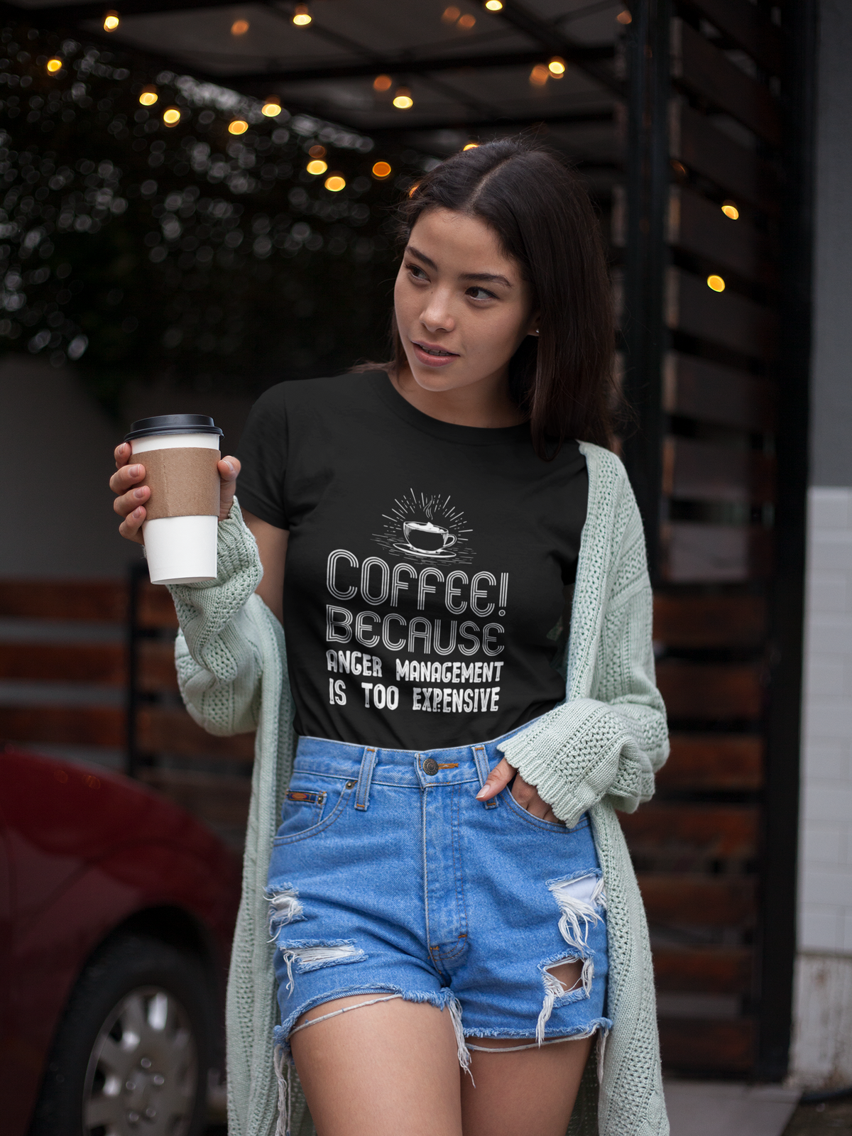 Coffee Because Anger Management Is Too Expensive - Women's T-shirt