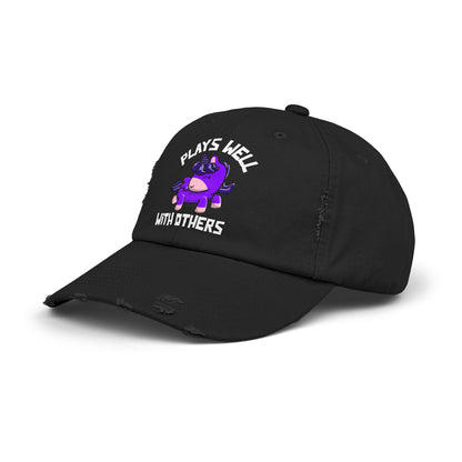 Plays Well With Others (Unicorn) - Even More Distressed Cap