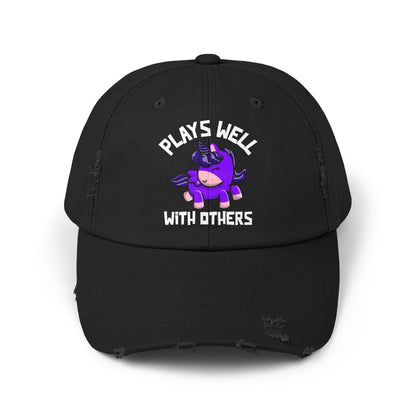 Plays Well With Others (Unicorn) - Even More Distressed Cap
