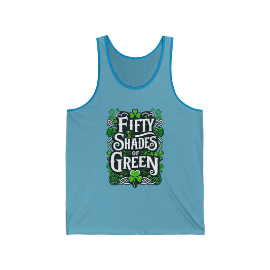 Fifty Shades of Green - Unisex Jersey Tank