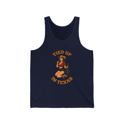 Tied Up in Texas - Unisex Jersey Tank