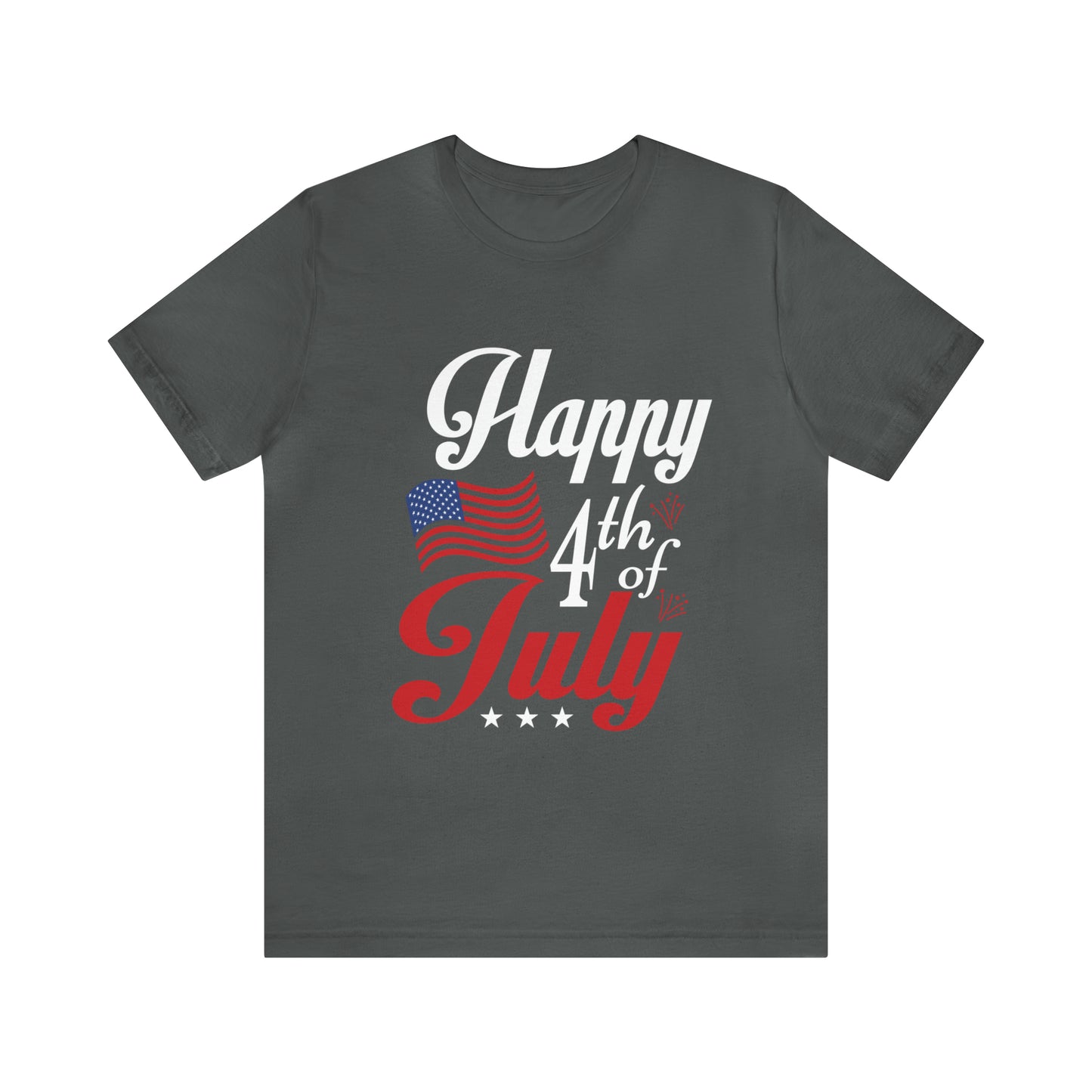 Happy 4th of July Flag - Unisex T-Shirt