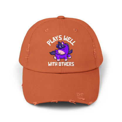Plays Well With Others (Unicorn) - Even More Distressed Cap