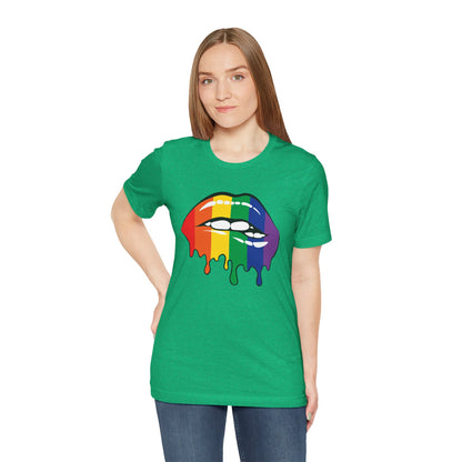 Biting Lips Rainbow Pride - Unisex T-Shirt