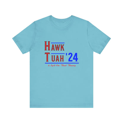 Hawk Tuah & Spit On That Thang (Red & Blue) - Unisex T-Shirt