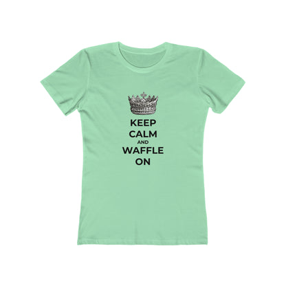 Keep Calm and Waffle On - Women's T-shirt