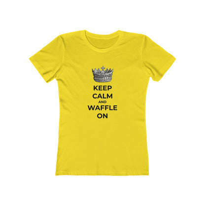 Keep Calm and Waffle On - Women's T-shirt