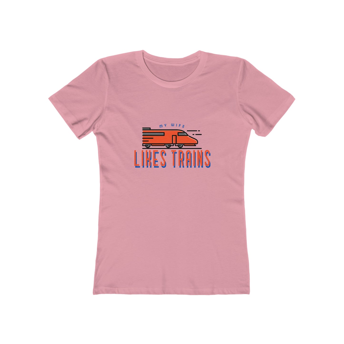 My Wife Likes Trains - Women's T-shirt