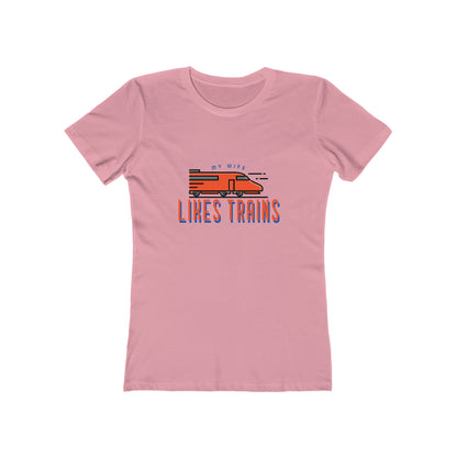 My Wife Likes Trains - Women's T-shirt