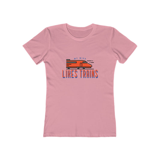 My Wife Likes Trains - Women's T-shirt