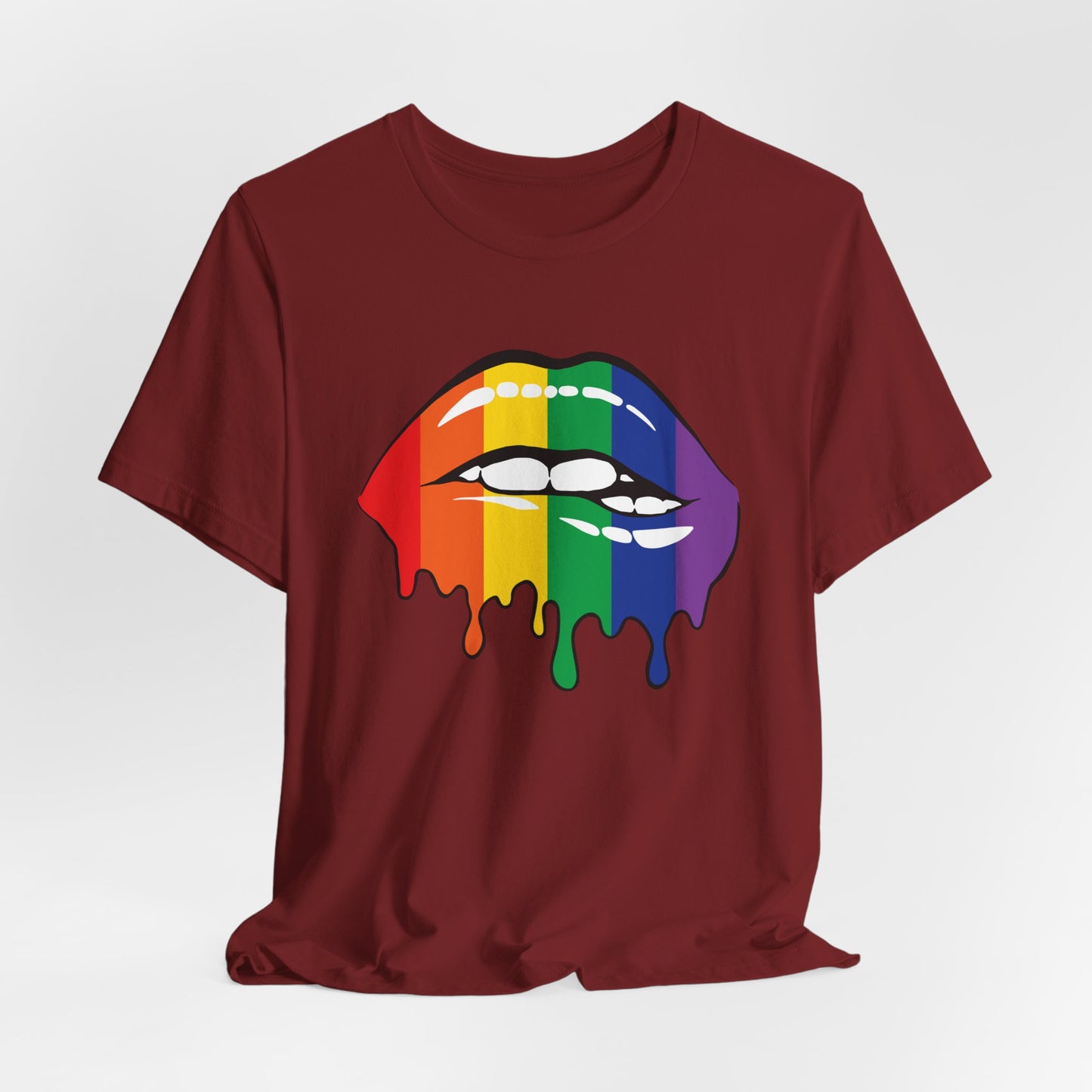 Biting Lips Rainbow Pride - Unisex T-Shirt